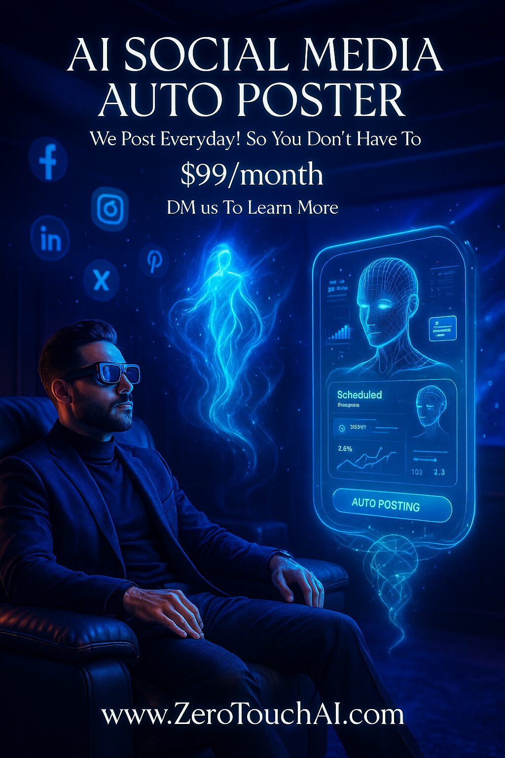 AI Social Media Manager Post Every Day Only 99 a Month 2025 12 09T180926.881Z Zero Touch AI Automation