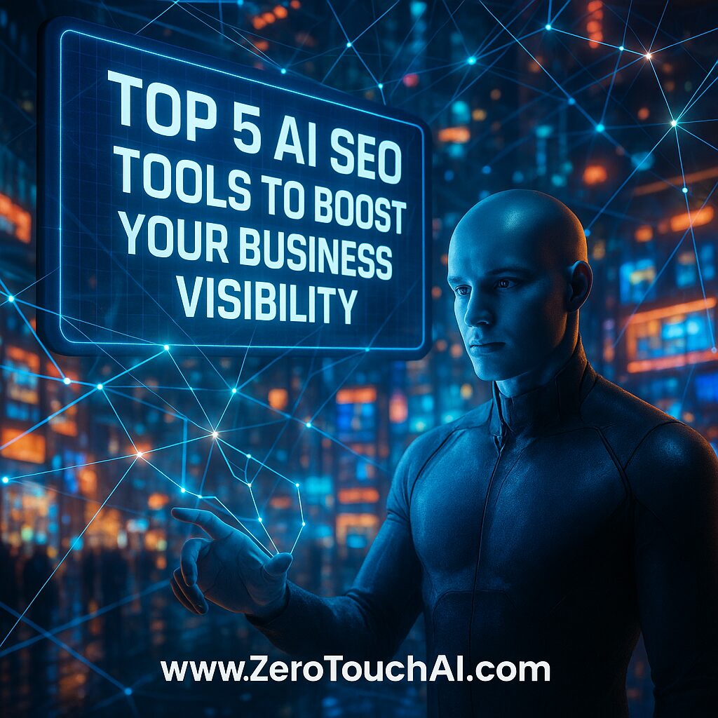 Top 5 AI tools for SEO AEO to help bring leads to your business by showing up in ChatGPT answers 2026 02 08T220621.980Z Zero Touch AI Automation