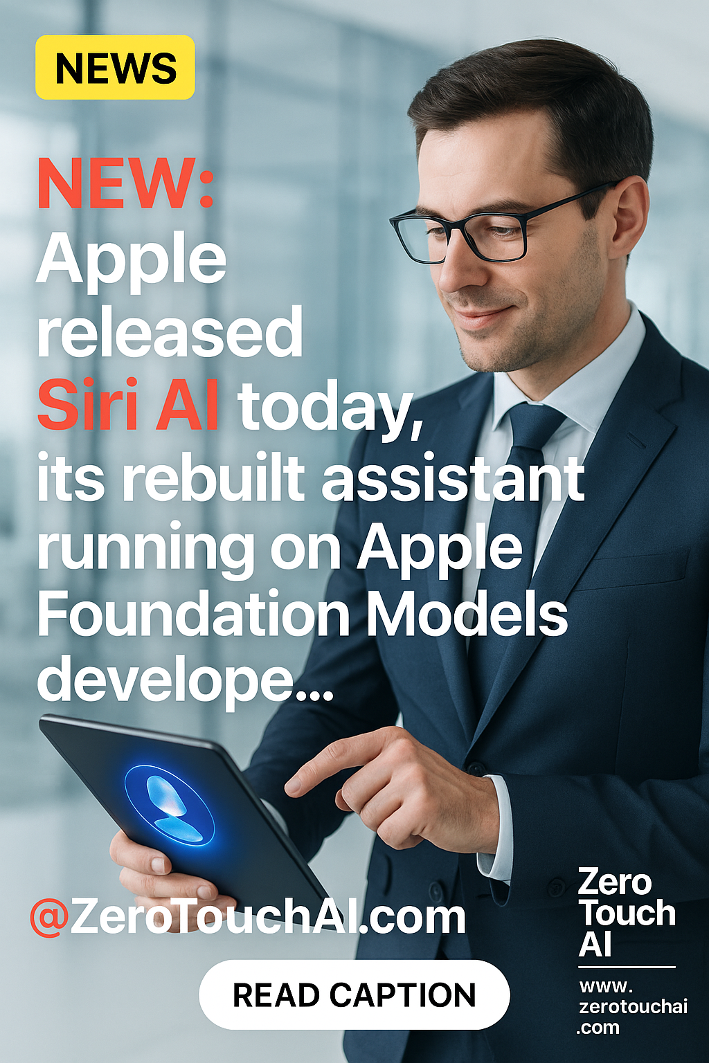NEW Apple released Siri AI today its rebuilt assistant running on Apple Foundation Models develope. 2026 10 08T130219.767Z